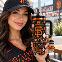 San Francisco Baseball Fan Rhinestone 40oz Tumbler
