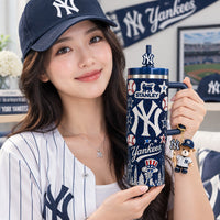 New York Yankee Baseball Jewel 40oz Tumbler