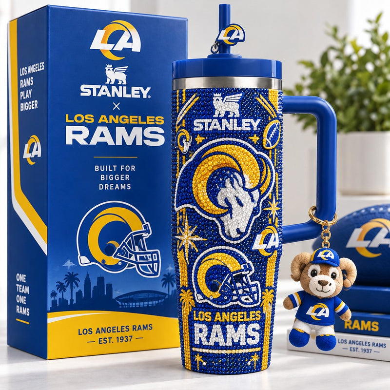 Los Angeles Ram Football Jewel 40oz Tumbler