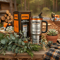 Chainsaw Logging Crew Tumbler With Handle