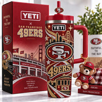 San Francisco Football Glam 40oz Tumbler