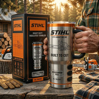 Chainsaw Logging Crew Tumbler With Handle