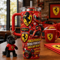 Italian Racing Red Gilded 40oz Tumbler