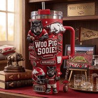 Arkansas Gridiron Bling 40oz Tumbler